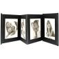 Preview: Deknudt Leporello schw.  8x10x15 Kunstleder 8 Bilder   A66DC2 8PH