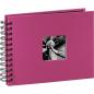 Preview: Hama "Fine Art" Spiral pink 24x17 50 schwarze Seiten  113674