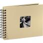 Preview: Hama "Fine Art" Spiral taupe 24x17 50 schwarze Seiten  113675