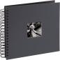 Preview: Hama "Fine Art" Spiral grau 28x24 50 schwarze Seiten   94879