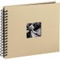Preview: Hama "Fine Art" Spiral taupe 28x24 50 schwarze Seiten  113681