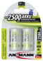 Preview: 1x2 Ansmann maxE NiMH Akku Baby C 2500 mAh