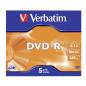 Preview: 1x5 Verbatim DVD-R 4,7GB 16x Speed, Jewel Case
