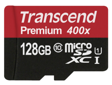 Transcend microSDXC        128GB Class 10 UHS-I 400x + SD Adapter