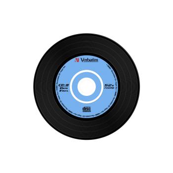 1x10 Verbatim CD-R 80 / 700MB 52x Speed, Vinyl Surface, Slim