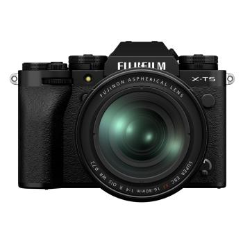 FUJIFILM X-T5 schwarz+XF 4,0/16-80 mm R OIS WR