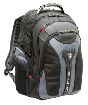 Wenger Pegasus 17" / 43,90 cm Laptop Rucksack grau / blau