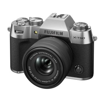 FUJIFILM X-T50 silber + XC 15-45 mm OIS PZ, Kamerakit
