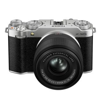 FUJIFILM X-M5 + 15-45 mm XC silber, OIS PZ, Kamerakit