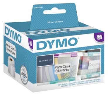 Dymo Vielzweck-Etiketten 32 x 57 mm weiß 1000 St.   11354