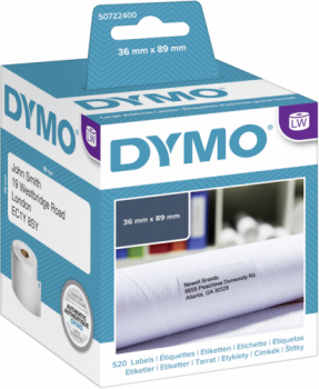 Dymo Adress-Etiketten groß 36 x 89 mm weiß 2x 260 St. 99012