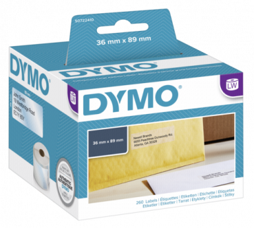 Dymo Adress-Etiketten groß 36 x 89 mm transp. 260 St. 99013