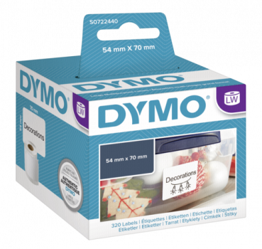 Dymo Disketten-Etiketten 54 x 70 mm weiß 320 St.    99015
