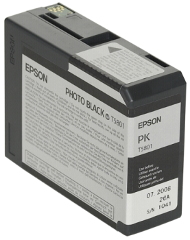 Epson Tintenpatrone photo black T 580  80 ml              T 5801