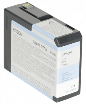 Epson Tintenpatrone light cyan T 580  80 ml              T 5805