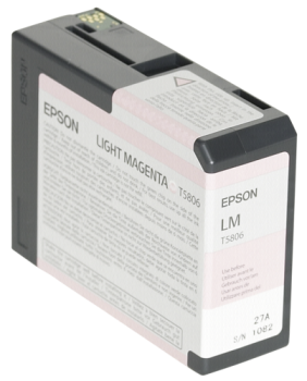 Epson Tintenpatrone light magenta T 580  80 ml      T 5806