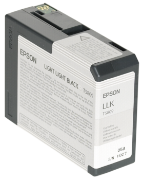 Epson Tintenpatrone light light black T 580  80 ml        T 5809