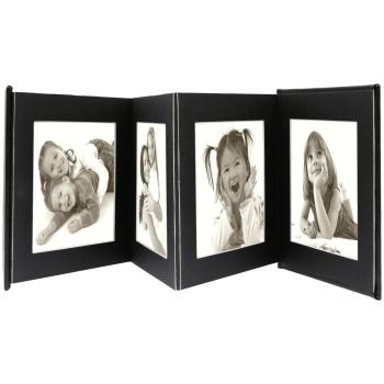 Deknudt Leporello schw.  8x15x20 Kunstleder 8 Bilder   A66DC2 8PH
