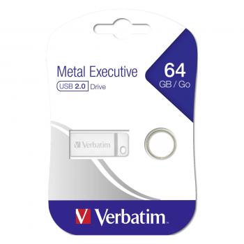 Verbatim Metal Executive    64GB USB 2.0 silber