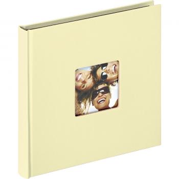 Walther Fun creme          18x18 30 schwarze Seiten Buch   FA199H