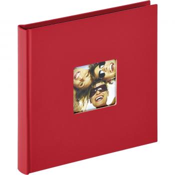 Walther Fun rot            18x18 30 schwarze Seiten Buch   FA199R