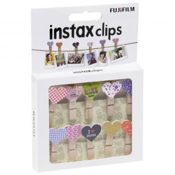 Fujifilm Instax Design Clips 10er Set Motiv Herz mit Magnet