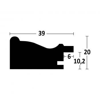 Nielsen Accent Vintage     30x40 Holz schwarz             3231003