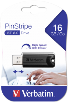 Verbatim Store n Go         16GB Pinstripe USB 3.0 black