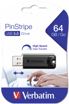 Verbatim Store n Go         64GB Pinstripe USB 3.0 black