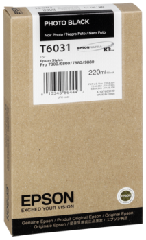 Epson Tintenpatrone photo schwarz T 603  220 ml     T 6031