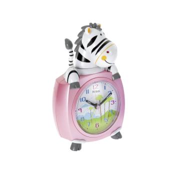 Mebus 26637 Kinder-Quarzwecker Motiv Zebra    farblich sortiert