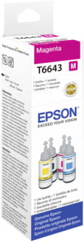 Epson Tinte magenta T 664 70 ml               T 6643