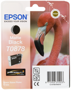 Epson Tintenpatrone matte schwarz T 087             T 0878