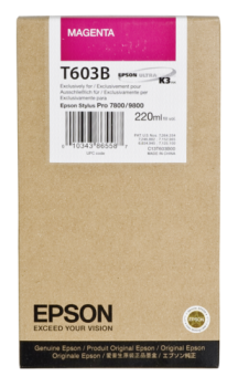 Epson Tintenpatrone magenta T 603  220 ml             T 603B