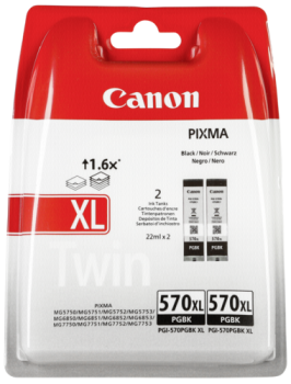 Canon PGI-570 XL PGBK schwarz Twin Pack