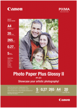 Canon PP-201 A 4 20 Blatt  265 g Photo Paper Plus Glossy II