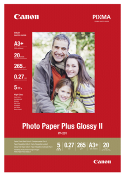 Canon PP-201 A 3+ 20 Blatt 265 g Photo Paper Plus Glossy II