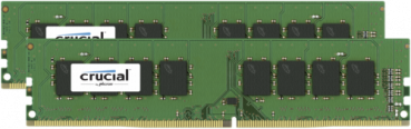 Crucial 16GB Kit DDR4 2400 MT/s 8GBx2 DIMM 288pin single ranked