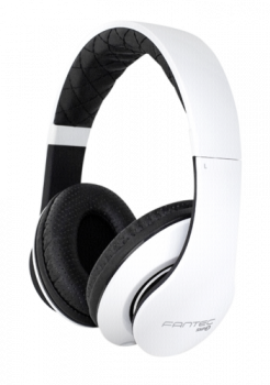 FANTEC SHP-3  weiss/schwarz Stereo Kopfhörer mit Mikrofon, A