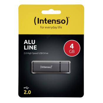 Intenso Alu Line anthrazit   4GB USB Stick 2.0