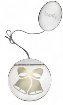 Krinner Deco Highlights silber 10cm Acryltaler Motiv Glocken