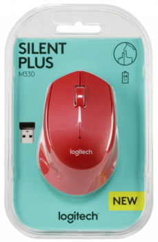 Logitech M330 Silent Plus rot
