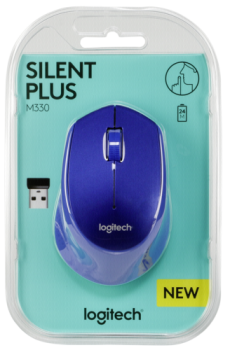 Logitech M330 Silent Plus blau