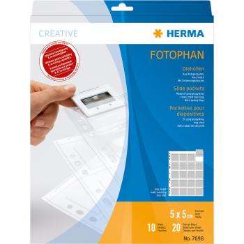 Herma Diahüllen 5x5  10 Blatt klar/matt                   7698
