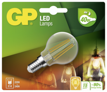 GP Lighting Filament Mini Globe 4W (40W)  470 lm