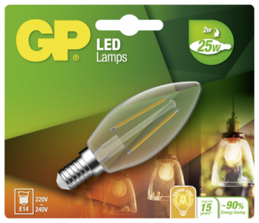 GP Lighting Filament Kerze E14 2W (25W)  250 lm