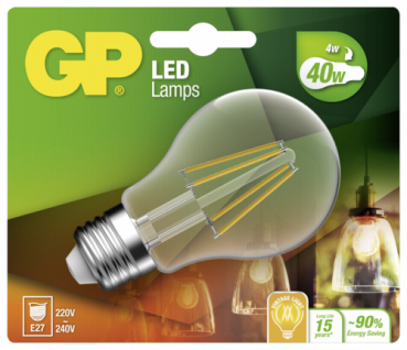 GP Lighting Filament Classic E27 4W (40W)  470 lm