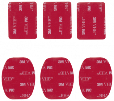 Mantona 3M Klebepad Set 6 Stück für GoPro