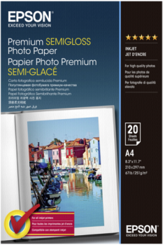Epson Premium Semigloss Photo A 4, 251 g, 20 Blatt    S 041332