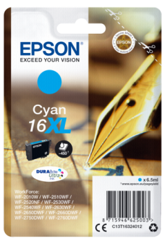 Epson Tintenpatrone XL cyan DURABrite Ultra T 163     T 1632